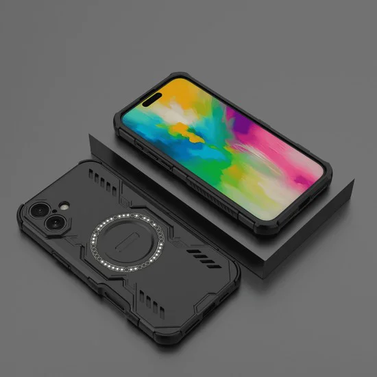 Калъф за iPhone 16 - ArmorMag Case - Черен