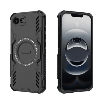 Калъф за iPhone 16e - ArmorMag Case - Черен