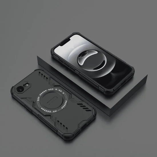 Калъф за iPhone 16e - ArmorMag Case - Черен