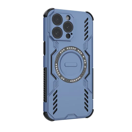 Калъф за iPhone 15 Pro - ArmorMag Case - Син