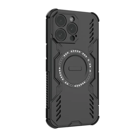 Калъф за iPhone 15 Pro - ArmorMag Case - черен