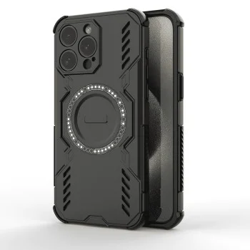 Калъф за iPhone 15 Pro - ArmorMag Case - черен