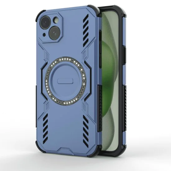 Калъф за iPhone 15 - ArmorMag Case - Син