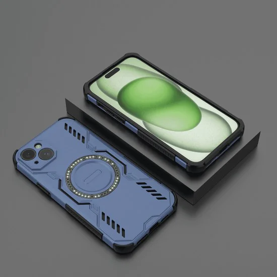 Калъф за iPhone 15 - ArmorMag Case - Син