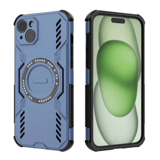 Калъф за iPhone 15 - ArmorMag Case - Син