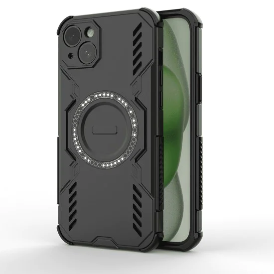 Калъф за iPhone 15 - ArmorMag Case - Черен