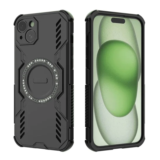 Калъф за iPhone 15 - ArmorMag Case - Черен