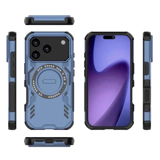 Калъф за iPhone 17 Pro - ArmorMag Case - Син
