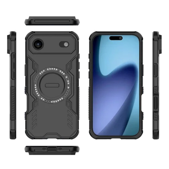 Калъф за iPhone 17 Air - ArmorMag Case - Черен