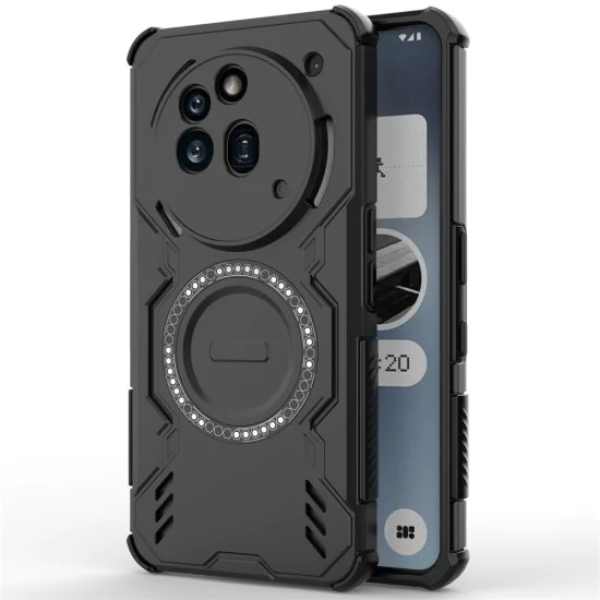 Case for Nothing Phone (3a) Pro - ArmorMag Case - черен
