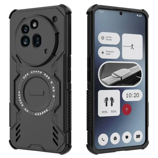 Case for Nothing Phone (3a) Pro - ArmorMag Case - черен