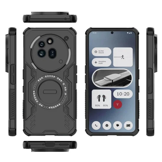 Case for Nothing Phone (3a) Pro - ArmorMag Case - черен