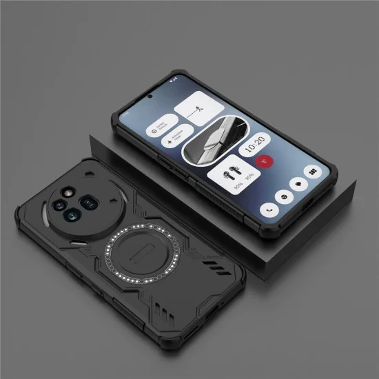 Case for Nothing Phone (3a) Pro - ArmorMag Case - черен