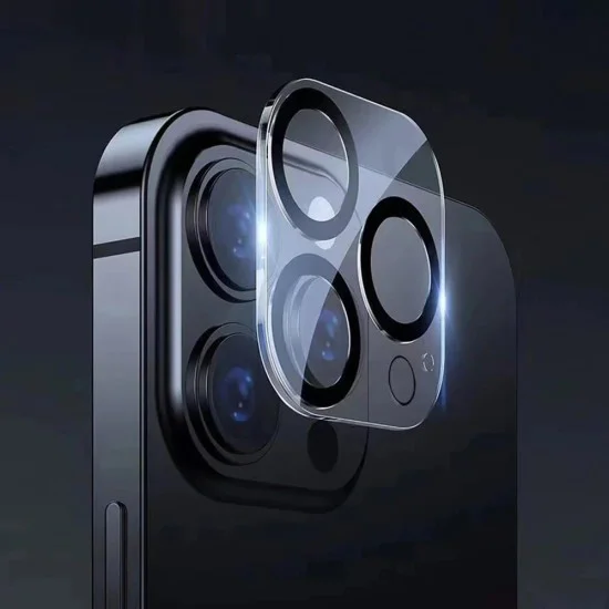 Протектор - Камера за iPhone 16 Pro / iPhone 16 Pro Max - ANANK - Защита за камера - Прозрачен/Черен