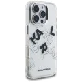 Калъф за iPhone 16 Pro - IML Sketched Graphic Logo (KLHCP16LHMLGFCH) - Прозрачен