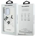 Калъф за iPhone 16 Pro - IML Sketched Graphic Logo (KLHCP16LHMLGFCH) - Прозрачен