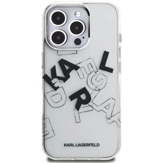 Калъф за iPhone 16 Pro - IML Sketched Graphic Logo (KLHCP16LHMLGFCH) - Прозрачен
