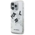 Калъф за iPhone 16 Pro - IML Sketched Graphic Logo (KLHCP16LHMLGFCH) - Прозрачен