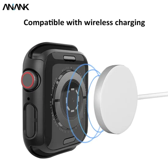 Протектор за Apple Watch 7 41mm - ANANK - Предпазител за екрана - Черен