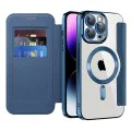 Калъф за iPhone 14 Pro Max - SmartMag Book Case - Син