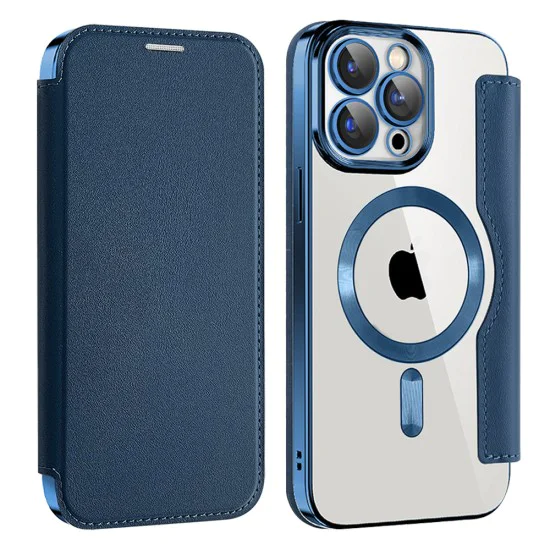 Калъф за iPhone 11 Pro Max - Techsuit - SmartMag Book Case - Син