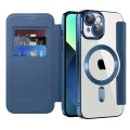 Калъф за iPhone 13 - SmartMag Book Case - Син