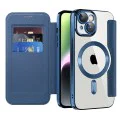 Калъф за iPhone 14 - SmartMag Book Case - Син