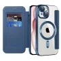 Калъф за iPhone 15 - SmartMag Book Case - Син