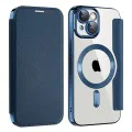 Калъф за iPhone 15 - SmartMag Book Case - Син