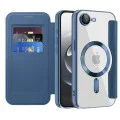 Калъф за iPhone 16e - SmartMag Book Case - Син
