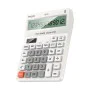 Настолен калкулатор (EC10) - Yesido - LCD дисплей, ергономичен дизайн, соларно и батерийно захранване, 12 цифри - Бяло