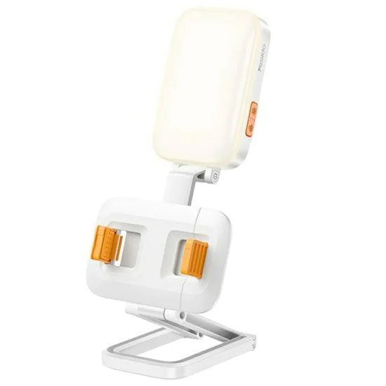 Настолна стойка със светлина – Yesido DH10 – регулируема, beauty refill light, 1000mAh, 4.7–7 – Бяла