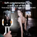 Настолна стойка със светлина – Yesido DH10 – регулируема, beauty refill light, 1000mAh, 4.7–7 – Бяла