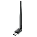 Wi-Fi адаптер – Yesido WP11 – външна антена, WiFi4, USB2.0, 150Mbps, Plug&Play – Черен