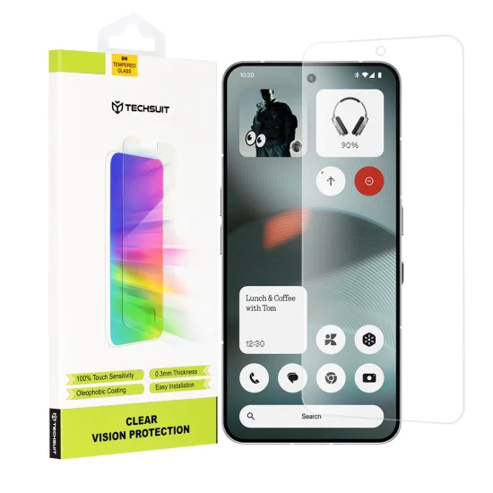 Протектор за телефон Nothing (3) - Techsuit - Clear Vision Glass - Прозрачен