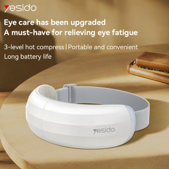 Масажор за очи – Yesido Eye Massager (MG13) – Type-C, регулируем, 3 температурни нива, 600mAh – Бял