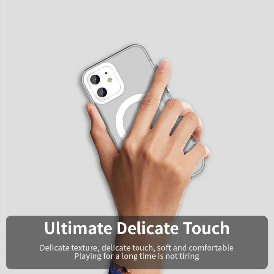 Калъф за iPhone 12 / iPhone 12 Pro - CandyCase MagSafe - Бял