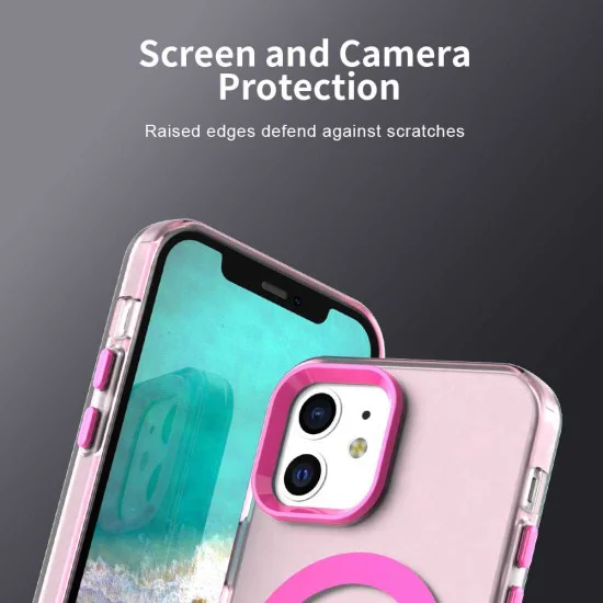 Калъф за iPhone 12 / iPhone 12 Pro - Techsuit - CandyCase MagSafe - Розов