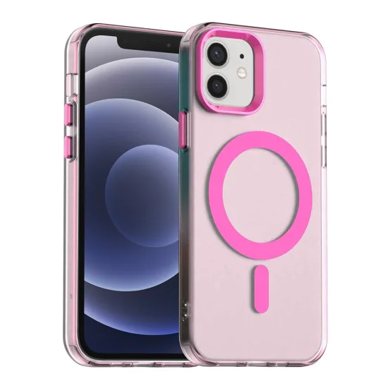Калъф за iPhone 12 / iPhone 12 Pro - Techsuit - CandyCase MagSafe - Розов