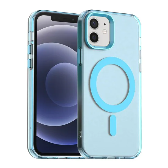 Калъф за iPhone 12 / iPhone 12 Pro - CandyCase MagSafe - син