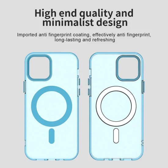 Калъф за iPhone 12 / iPhone 12 Pro - CandyCase MagSafe - син