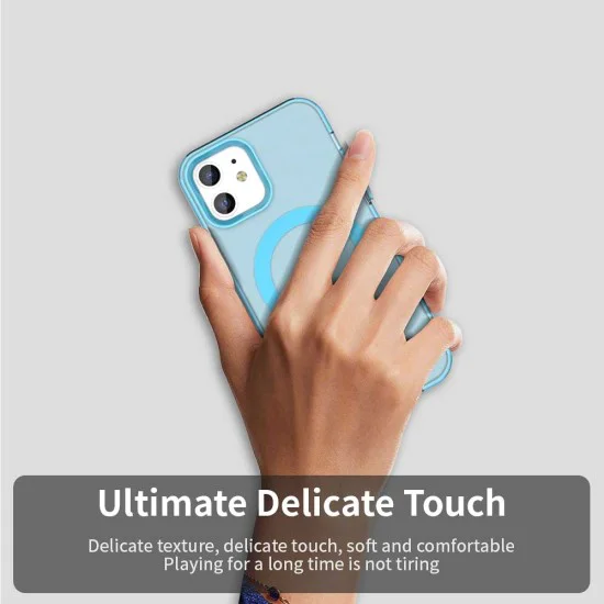 Калъф за iPhone 12 / iPhone 12 Pro - CandyCase MagSafe - син