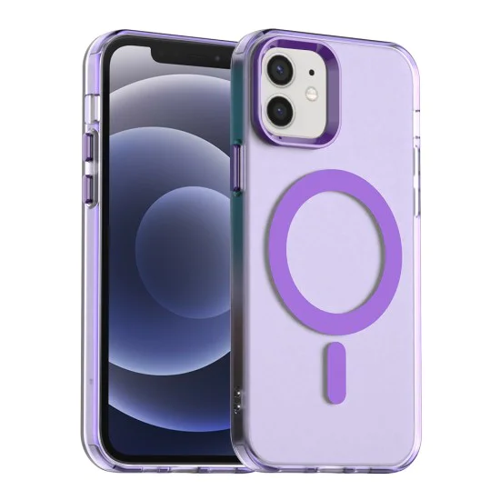 Калъф за iPhone 12 / iPhone 12 Pro - CandyCase MagSafe - Лилав