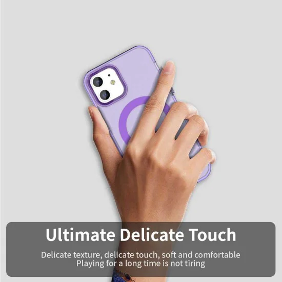 Калъф за iPhone 12 / iPhone 12 Pro - CandyCase MagSafe - Лилав