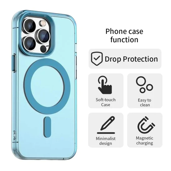 Калъф за iPhone 12 Pro Max - CandyCase MagSafe - син