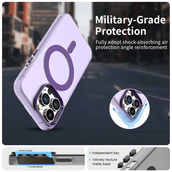 Калъф за iPhone 12 Pro Max - CandyCase MagSafe - Лилав