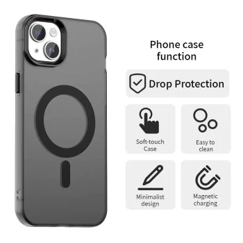 Калъф за iPhone 13 - Techsuit - CandyCase MagSafe - Черен