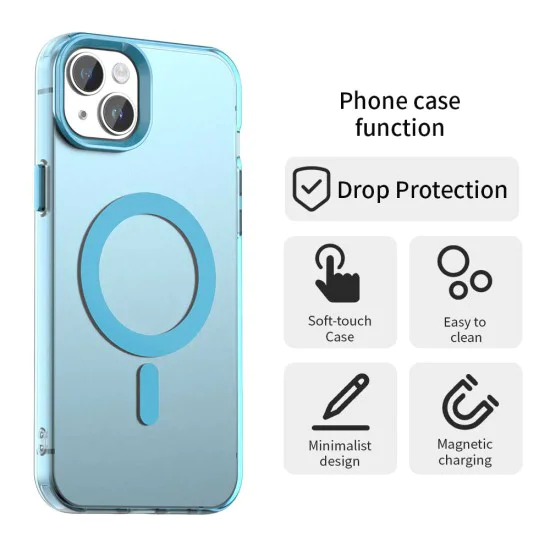 Калъф за iPhone 13 - CandyCase MagSafe - син