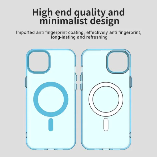 Калъф за iPhone 13 - CandyCase MagSafe - син