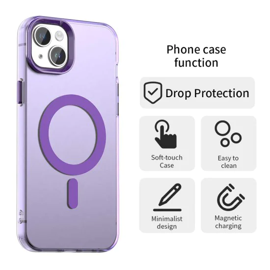 Калъф за iPhone 13 - Techsuit - CandyCase MagSafe - Лилав